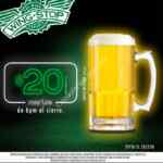 Chelas Night en Wingstop: Tarro Mediano de cerveza a $20 pesos los martes después de las 6:00 PM