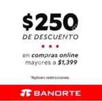 Código Innovasport Banorte de $250 de descuento en compras de $1,399 o más