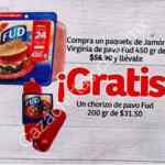 En Soriana chorizo de pavo Fud Gratis en la compra de jamón de pavo virginia