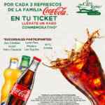 En la Casa de Toño vaso Coca-Cola Gratis en la compra de 3 refrescos
