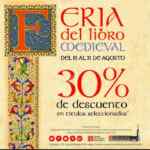 Feria del Libro Medieval FCE: 30% de descuento en libros y entrada libre a actividades