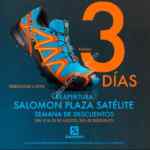 Semana de Descuentos Salomon Plaza Satélite: 20% de descuento por reapertura