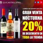 Venta Nocturna La Castellana lunes 6 de agosto: 20% de descuento en toda la tienda