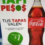 Promoción Coca-Cola Tapi Pesos 2018 tapas verdes valen $1 peso