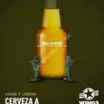 En Wings Army Condesa cerveza a mitad de precio los lunes y los jueves