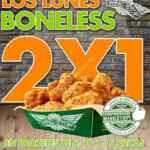 En Wingstop Monterrey 2x1 en boneless todos los lunes