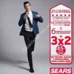 En Sears 3x2 + 6 MSI en trajes, sacos y pantalones para hombre