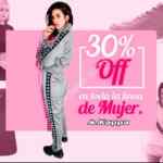 30% de descuento en todos los artículos de mujer en la tienda en línea de Kappa
