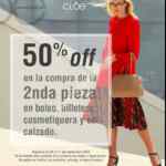 En Cloe segundo a mitad de precio en bolsos, billeteras, cosmetiqueras y calzado