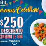 Cupón apertura Cervecería de Barrio Miramontes: $250 de descuento en consumos de $600 o más