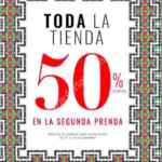 En LOB 50% de descuento en la segunda prenda en toda la tienda