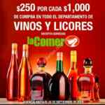 En La Comer $250 de descuento por cada $1000 de compra en vinos y licores hasta el 16 de septiembre