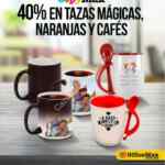 En Office Max 40% de descuento en impresión y sublimación de tazas