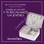 En Pandora joyero de regalo en compras a partir de $3,300 este fin de semana