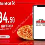 En Sin Delantal pizzas medianas de especialidad Papa Johns a sólo $94.50