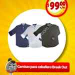 En Soriana Mercado camisas para caballero a $99 c/u