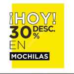 En Todomoda 30% de descuento en todas las mochilas