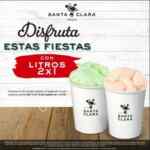 Promoción Fiestas Patrias Santa Clara: 2x1 en litros de helado del 13 al 16 de septiembre