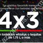 Promoción Sams Club Fiestas Patrias: 4x3 en whiskys y tequilas de 1.75 l