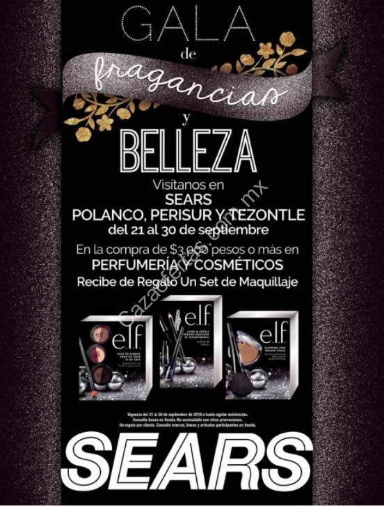 Promoción Sears Gala de Fragancias: set de maquillaje de regalo en compras de $3,000 o más - Cazaofertas México Promoción Sears Gala de Fragancias: set de maquillaje de regalo en compras de $3,000 o más - Cazaofertas México
