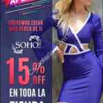 Promoción Soho Plaza Satélite: 15% de descuento en toda la tienda por inauguración