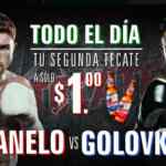 Promoción Cervecería de Barrio pelea Canelo vs Golovkin: Segunda Tecate a sólo $1 todo el 15 de septiembre