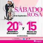 Sábado Rosa Liverpool 8 de septiembre: Hasta 20% en monedero y hasta 15 msi