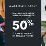 En American Eagle y Aerie segunda prenda a mitad de precio en toda la tienda