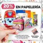 En City Club 20% de descuento en papelería hasta hoy domingo