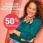 En Old Navy 50% de descuento en todas las sudaderas y pants de fleece