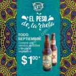 En Perros y Burros compra una cerveza y la segunda a $1 peso todo septiembre