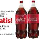 En Soriana aceite comestible Gratis en la compra de 2 refrescos Coca-Cola de 3 litros