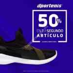 En Dportenis segundo artículo a mitad de precio durante todo octubre