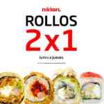 En Nikkori ahora 2x1 en rollos de lunes a jueves