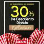 En Sears 30% de descuento directo en cocinas participantes
