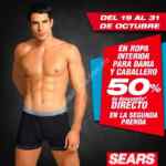 En Sears segundo a mitad de precio en ropa interior para dama y caballero