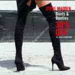 En Steve Madden 30% de descuento en boots y booties