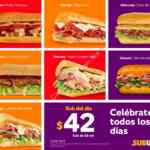 En Subway nuevos Sub del Día de lunes a viernes desde $42 c/u