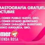 Mastografías Gratis en La Comer Querétaro del 8 al 13 de octubre cortesía del Fucam