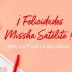 Promoción Missha Satélite de 20% de descuento en toda la tienda por 4º Aniversario