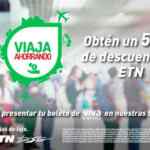 Promoción Viva Aerobus ETN: 50% de descuento en boletos de autobus mostrando tu boleto de avión