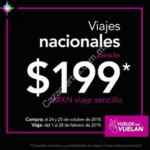 Promoción Volaris Vuelos que Vuelan: viajes nacionales desde $199 e internacionales desde $39 dólares