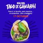 Promoción Fishers Día del Taco de Camarón: taco de camarón Gratis este 17 de octubre