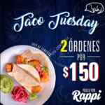 Taco Tuesday Cervecería de Barrio: 2 órdenes de tacos por $150 al pedir por Rappi
