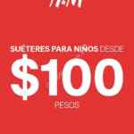 En H&M suéteres para niños desde $100 pesos