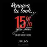 En Julio 15% de descuento + meses sin intereses del 12 al 14 de octubre