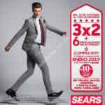 En Sears 3x2 en trajes, sacos, abrigos y pantalones para caballero + 6 msi