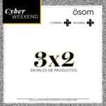 En Osom 3x2 en miles de productos por su promoción de Cyber Weekend