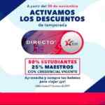 Descuentos de vacaciones de Navidad y Año Nuevo para estudiantes y maestros de hasta 50% en camiones y autobuses