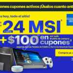 En Best Buy $100 en cupones por cada $1,000 de compra + 24 MSI con American Express